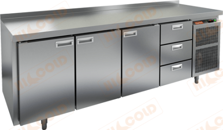 Холодильный стол HICOLD SN 1113/BT, бок, 3 ящика, 3 двери (-18...-10°С) | Продажа, монтаж и обслуживание холодильного оборудования | Север33