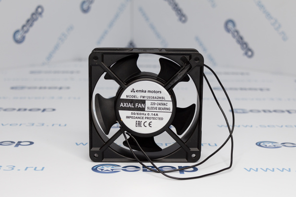 Вентилятор плоский (квадратный) FС 12038 A2 HBL (120х120х38)_1