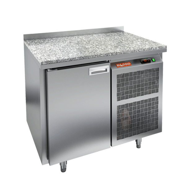 Холодильный стол HICOLD GN 1/TN, гранит, бок, 1 дверь (-2...+10°С)