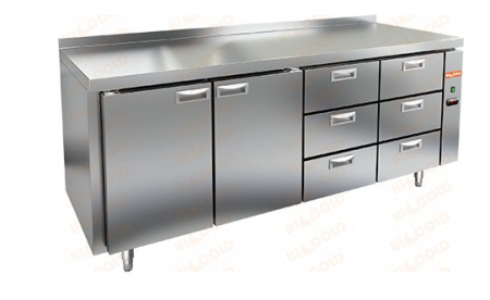 Морозильный стол HICOLD SN 1133/BT P, без агрегата, 2 двери, 6 ящиков (-18...-10°С) | Продажа, монтаж и обслуживание холодильного оборудования | Север33