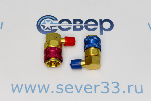 Вентиля быстросъемные QC-15 (90 резьба 14 SAE наружная)_1e