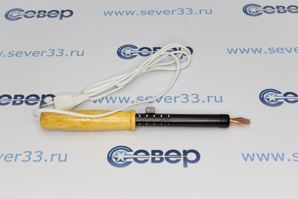 Паяльник REXANT 100Вт 220В ЭПСН ПД деревянная ручка_1