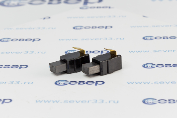 Электроугольная щетка (2шт), Мakita (СВ 417А), перфоратор, 6x9x12мм, с отстрелом (609)_1