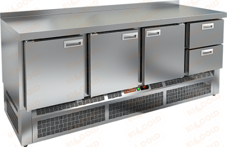 Холодильный стол HICOLD SNE 1112/BT, нижн, 2 ящика, 3 двери (-18...-10°С) | Продажа, монтаж и обслуживание холодильного оборудования | Север33