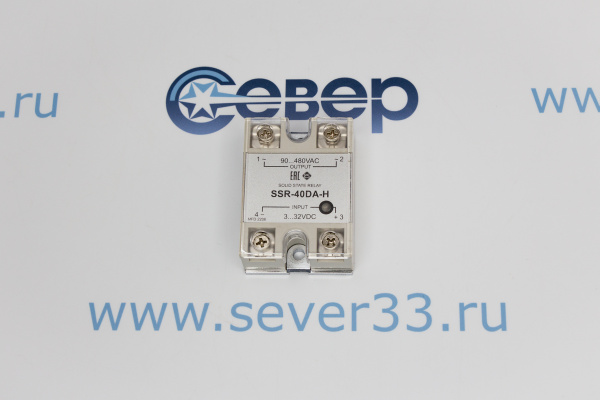 Твердотельное реле SSR-40DA-H 40А 3-32В DC, контроль 90...480В_1