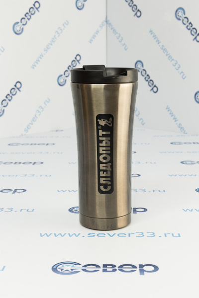 Термокружка (тамблер) СЛЕДОПЫТ, нерж. сталь, 500 мл_1