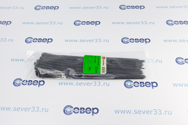 Стяжки нейлоновые 5x350 черный FORTISFLEX_1