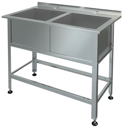 Мойка с бортом МБ-2-0,3-0,53/1,01 (1010х600х890мм) | Продажа, монтаж и обслуживание холодильного оборудования | Север33