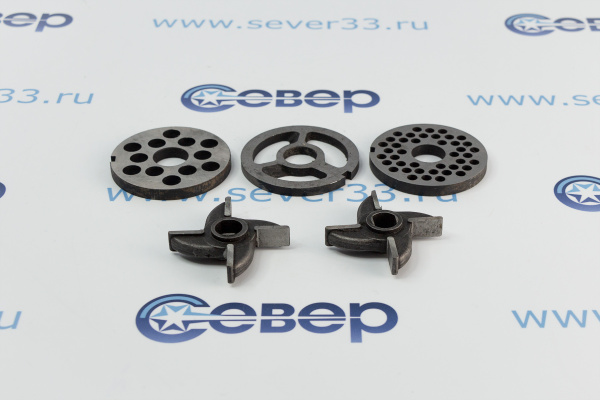 Комплект ножей к мясорубкам МИМ-80, М-75, 822 под бурт_1