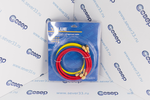 Шланг заправочный 120см VRP-U (компл. 3 шт.)  R12, R22, R134_2