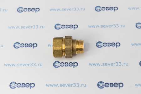 Американка прямая, латунь 1/2", желтый, RTP | Продажа, монтаж и обслуживание холодильного оборудования | Север33
