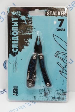 Мультитул (плоскогубцы) "СЛЕДОПЫТ-STALKER", 78х36х20 мм, 7 предметов, в чехле | Продажа, монтаж и обслуживание холодильного оборудования | Север33