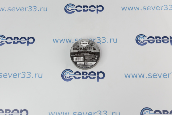 Изолента AVIORA ПВХ черная 19мм 20м профессиональная_1