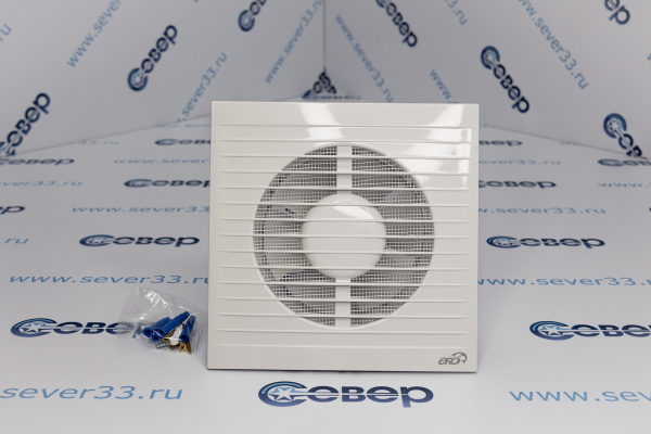 E 125 S C, Вентилятор осевой c антимоскитной сеткой, с обратным клапаном D 125_1e