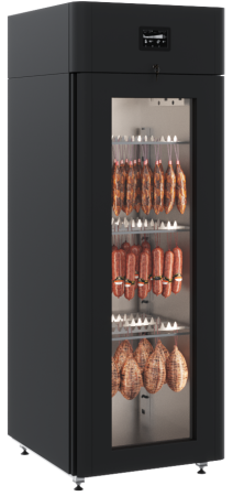 Шкаф для вызревания сыровяленых деликатесов Polair CS107 Salami black | Продажа, монтаж и обслуживание холодильного оборудования | Север33