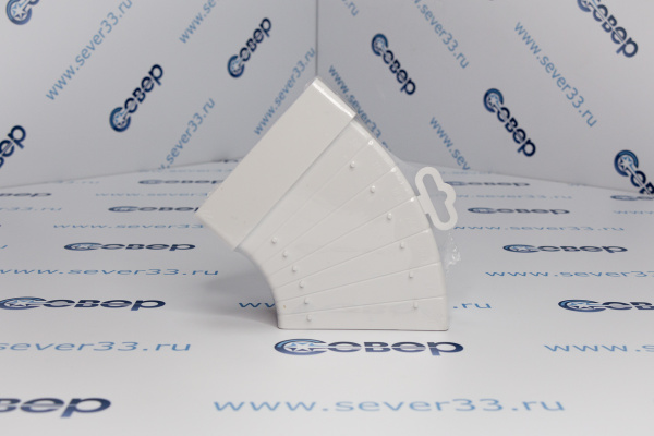 511КРП, Колено разноугловое горизонтальное пластик, 55х110_2e