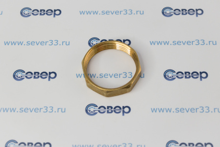 Контргайка, латунь 1 1/4", желтый, RTP | Продажа, монтаж и обслуживание холодильного оборудования | Север33