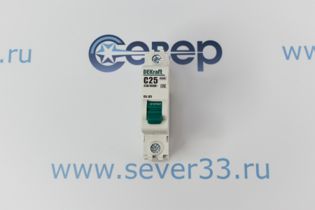 Выключатель автоматический однополюсный 25А С ВА-101 4.5кА | Продажа, монтаж и обслуживание холодильного оборудования | Север33