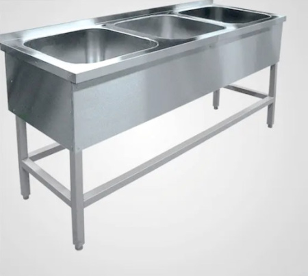 Ванна моечная цельнотянутая 3-х секц. ВМП-6-3-5 РЧ | Продажа, монтаж и обслуживание холодильного оборудования | Север33