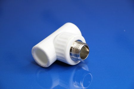 Тройник переходной с наружной резьбой 20х1/2"х20 белый | Продажа, монтаж и обслуживание холодильного оборудования | Север33