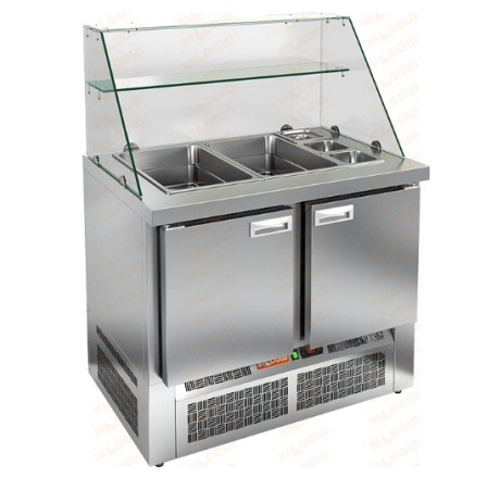 Стол холодильный для салатов (саладетта) HICOLD SLE3-11GN высокое стекло | Продажа, монтаж и обслуживание холодильного оборудования | Север33