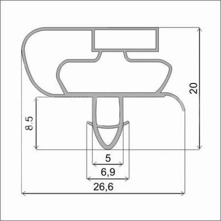 Уплотнитель АТ 68,5х56 | Продажа, монтаж и обслуживание холодильного оборудования | Север33