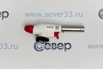 Газовая горелка RUNIS белая, пьезо. (цанг.)