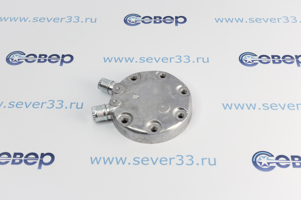 Крышка компрессора на Sanden 7Н RC-U0816, выходы - вертикальные, O-Ring, 34-16UNF, 78-14UNF._1