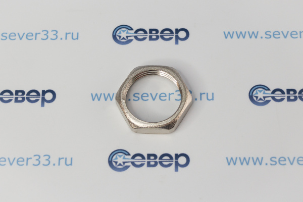 Контргайка, латунь 34, никель, RTP_2
