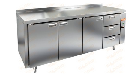 Морозильный стол HICOLD GN 1113/BT P без агрегата, 3 двери, 3 ящика (-18°С) | Продажа, монтаж и обслуживание холодильного оборудования | Север33