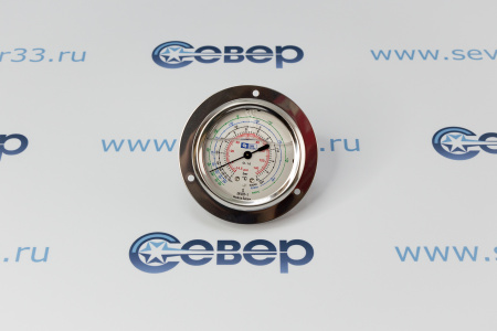 Манометр с глицерином, 63 мм. -1/+10 бар (1/4" SAE сзади, R404a/R407c/ R134a) | Продажа, монтаж и обслуживание холодильного оборудования | Север33