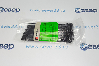 Стяжки нейлоновые 5x200 черный FORTISFLEX