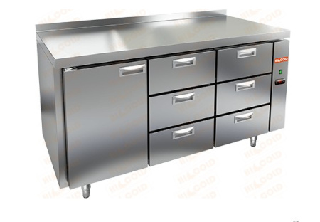 Морозильный стол HICOLD GN 133/BT P без агрегата, 1 дверь, 6 ящиков (-18°С) | Продажа, монтаж и обслуживание холодильного оборудования | Север33