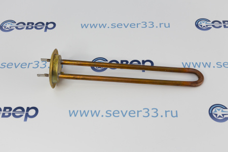 ТЭН RF 700W, TW PREMIUM, медь, Ø64мм, М4, клеммы под разъем, L250мм, латунный фланец, 220V | Продажа, монтаж и обслуживание холодильного оборудования | Север33