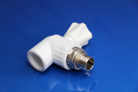 Кран шаровой для радиатора угловой 25х1/2" (40/10) (Valfex) ЗАВОД ВАЛФ-РУС БЕЛЫЙ | Продажа, монтаж и обслуживание холодильного оборудования | Север33