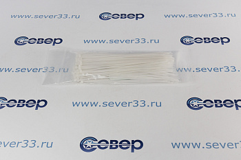 Стяжки нейлоновые 3x200 белый FORTISFLEX