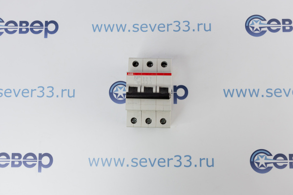 Автомат эл. ABB 3р 10А SH203L 4.5кА 220V_1