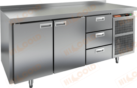 Холодильный стол HICOLD BN 113/BT, бок, 3 ящика, 2 двери (-18...-10°С) | Продажа, монтаж и обслуживание холодильного оборудования | Север33