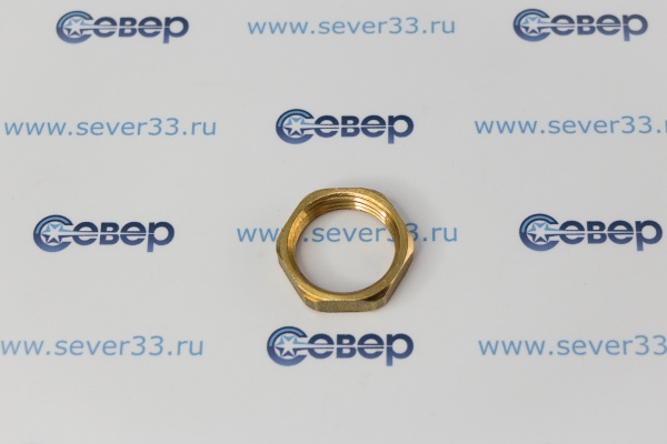 Контргайка, латунь 34, желтый, RTP_2