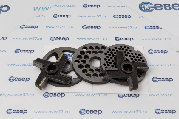 Комплект ножей для мясорубки МИМ-300 с буртом_1