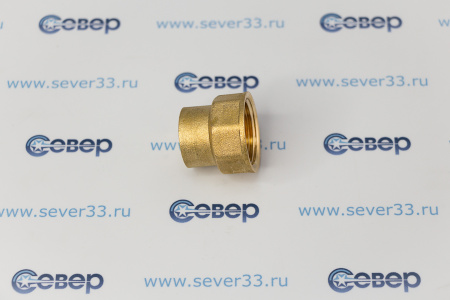 Муфта переходная, латунь, внутренняя резьба 3/4"х1/2", желтый, RTP | Продажа, монтаж и обслуживание холодильного оборудования | Север33