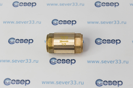 Обратный клапан, латунь, внутренняя/внутренняя резьба 1/2",PN25 желтый, RTP | Продажа, монтаж и обслуживание холодильного оборудования | Север33