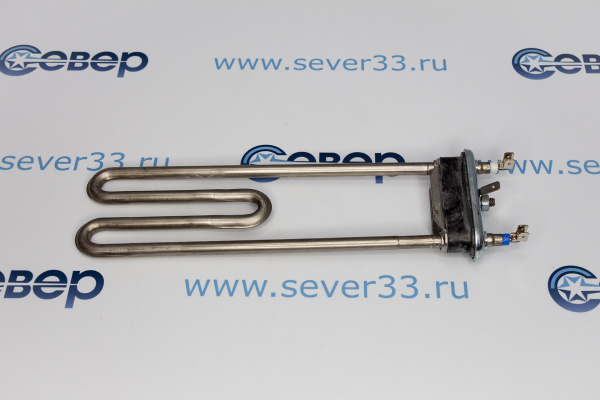 ТЭН 1950W (прямой с отверст., L=235,R10,М184) узкий фланец_1