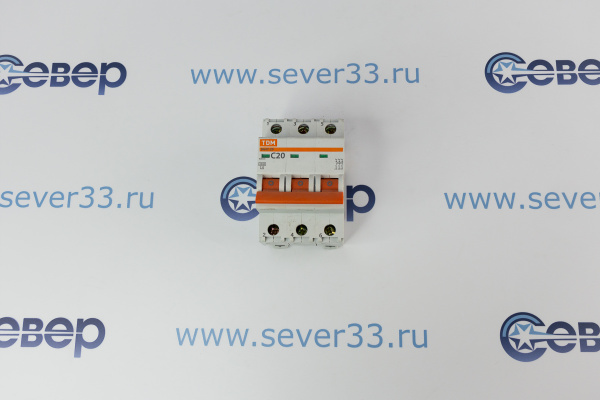 Автомат эл. TDM ВА47-29 С 3р 20А 380V_1