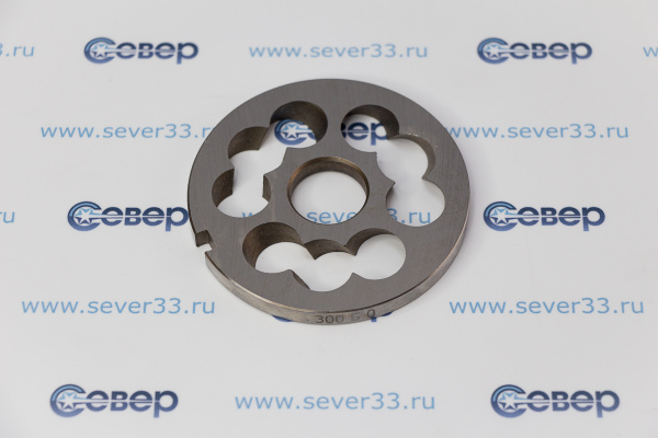 Нож подрезной (хром с буртом) для мясорубки МИМ 300