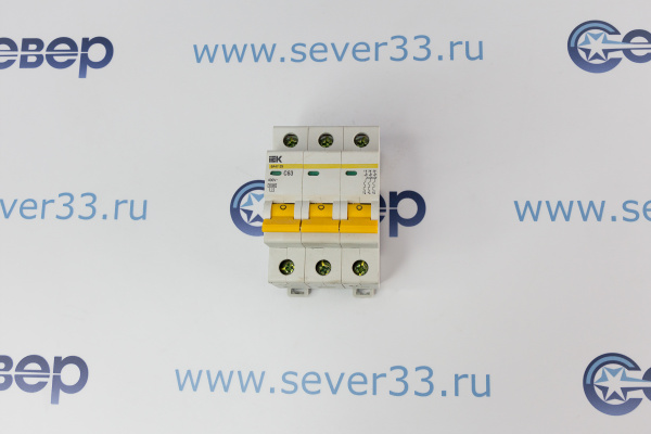 Автомат эл. IEK ВА47-29 С 3р 63А 380V_1