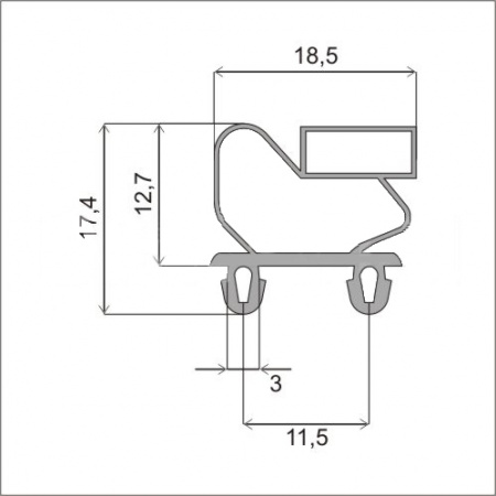 Уплотнитель 1150х660(ПР) | Продажа, монтаж и обслуживание холодильного оборудования | Север33