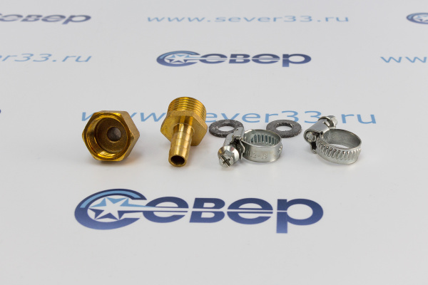 Набор латунных штуцеров Сделай Сам ДУ-15 (12) вннар, под шланг d-9мм_1