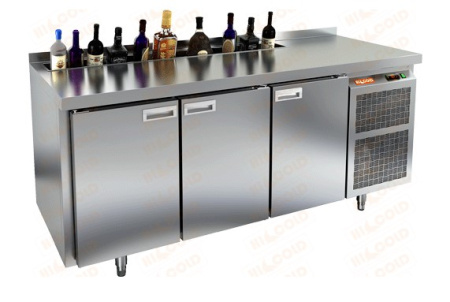 Стол охлаждаемый HICOLD GN 111 HT V, с бортом, 3 двери (+2...+10°С) | Продажа, монтаж и обслуживание холодильного оборудования | Север33