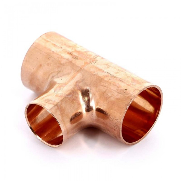 Тройник медный 1 1/8-5/8-1 1/8